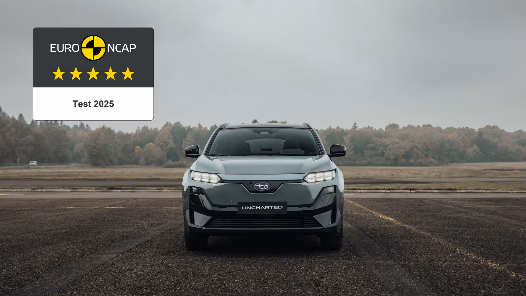 Jaunajam Subaru Uncharted pieczvaigžņu vērtējums Euro NCAP drošības testos